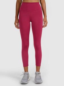 4F Legginsy sportowe w kolorze różowym rozmiar: XS. Różowe legginsy 4f, bez wzorów, z materiału, z podwyższonym stanem. Za 51,95 zł.