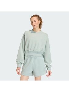 Adidas Bluza Soft Lux KA7015 Zielony Loose Fit. Zielone bluzy ADIDAS, s, bez wzorów, z syntetyku, bez kaptura. Za 278,99 zł.
