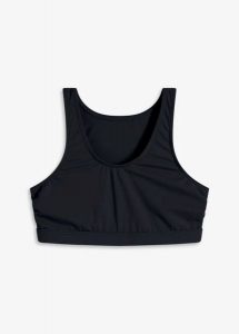 Biustonosz bikini bustier. Szare bikini bonprix, bez wzorów. Za 99,99 zł.