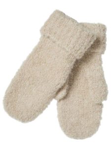MOSS COPENHAGEN Rękawiczki "Dunya Mittens" w kolorze beżowym rozmiar: onesize. Brązowe rękawiczki Moss Copenhagen, bez wzorów, z materiału. Za 114,17 zł.