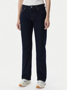 Tommy Jeans Jeansy Sophie DW0DW23584 Granatowy Straight Fit. Niebieskie jeansy Tommy Jeans, bez wzorów, z bawełny. Za 329,99 zł.