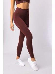 Spaio Legginsy sportowe "Flex 2.0" w kolorze czerwonym rozmiar: L. Czerwone legginsy Spaio, l, bez wzorów, z materiału, z podwyższonym stanem, outdoorowe. Za 165,99 zł.