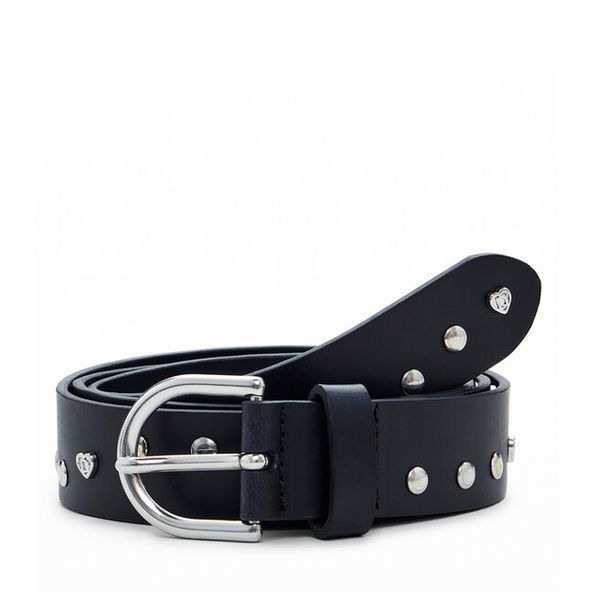 Pasek Damski Desigual. Czarne paski Desigual, bez wzorów. Za 149,99 zł.