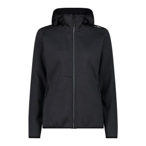 Bluza damska turystyczna CMP 34H2876. Czarne bluzy CMP, xs, bez wzorów, bez kaptura. Za 239,99 zł.