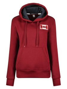 Canadian Peak Bluza "Genifeak" w kolorze bordowym rozmiar: XXL. Czerwone bluzy Canadian Peak, xxl, bez wzorów, z kapturem. Za 96,60 zł.