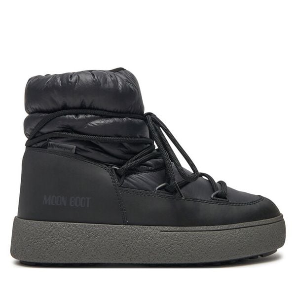 Śniegowce Moon Boot. Czarne buty zimowe Moon Boot, bez obcasa, bez zapięcia. Za 899,99 zł.
