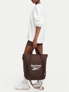 Reebok Torebka CWBEO-RBK-B-006-10 Brązowy. Brązowe shopper bag Reebok, bez wzorów, z materiału, bez dodatków. Za 129,99 zł.