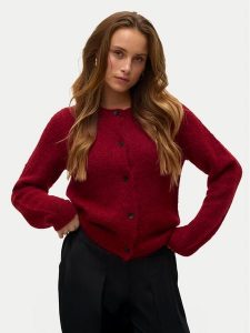 Vero Moda Kardigan Novah 10320496 Czerwony Regular Fit. Czerwone kardigany Vero Moda, z syntetyku. Za 169,99 zł.