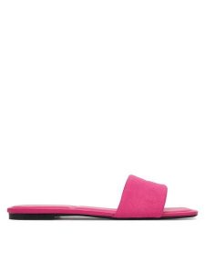 Calvin Klein Klapki Square Flat Sndl Canvas Hw HW0HW03129 Różowy. Czerwone klapki Calvin Klein, bez wzorów, z materiału, bez obcasa. Za 329,99 zł.