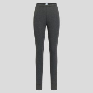 Legginsy termoaktywne damskie Odlo ACTIVE WARM ECO. Szare legginsy ODLO, bez wzorów, z materiału, z podwyższonym stanem. Za 249,99 zł.