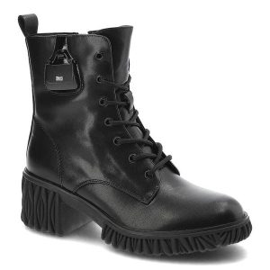 Czarne Botki Artiker Modne Skórzane Buty Na Obcasie. Czarne botki ARTIKER, z aplikacjami, ze skóry, bez obcasa, na obcasie, bez zapięcia. Za 356,99 zł.