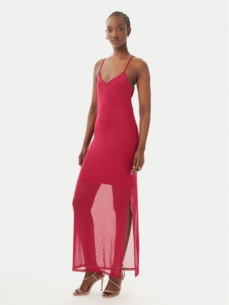ONLY Sukienka letnia Magda 15372730 Czerwony ciemny Bodycon Fit. Czerwone kombinezony ONLY, na lato, s, bez wzorów, z syntetyku, bez kołnierzyka, bez ramiączek. Za 96,99 zł.