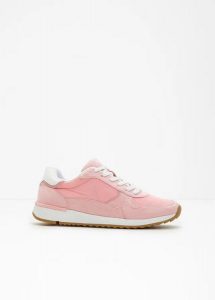 Sneakersy w stylu retro. Brązowe buty sportowe bonprix, bez wzorów, bez zapięcia. Za 109,99 zł.