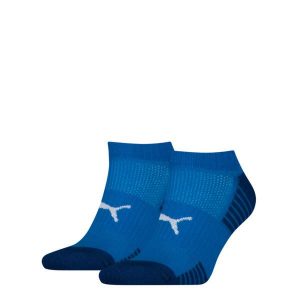 Skarpety Puma Sport Sneaker z amortyzacją, 2 pary niebieskich. Niebieskie skarpetki Puma, bez wzorów, z elastanu. Za 86,99 zł.