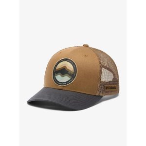 Czapka Columbia Mesh Snap Back - delta/shark/circular landscape. Brązowe czapki Columbia, bez wzorów, z meshu, sportowe. Za 129,99 zł.