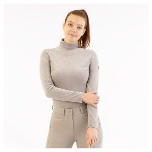 Sweter damski BR Equitation Jeanine. Brązowe swetry klasyczne BR, na zimę, bez kołnierzyka. Za 241,00 zł.