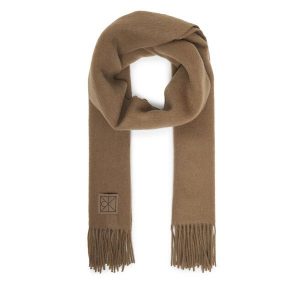 Szalik Calvin Klein. Brązowe szaliki Calvin Klein, bez wzorów. Za 349,99 zł.