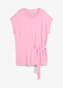 T-shirt z miękkiej mieszanki wiskozy. Czerwone t-shirty bonprix, bez wzorów, z wiskozy, bez kołnierzyka, bez ramiączek. Za 19,99 zł.