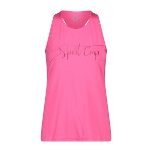 Damski tank top CMP. Czerwone topy CMP, s, bez wzorów, sportowe, bez kołnierzyka, bez ramiączek. Za 176,50 zł.