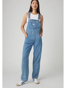 Levi's Ogrodniczki dżinsowe w kolorze błękitnym rozmiar: XL. Niebieskie kombinezony Levi's®, s, bez wzorów, z bawełny, bez kołnierzyka, bez ramiączek. Za 283,48 zł.