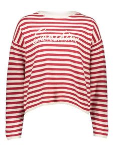 Vero Moda Sweter w kolorze czerwono-białym rozmiar: XL. Czerwone swetry oversize Vero Moda, xl, bez wzorów, bez ramiączek. Za 87,40 zł.