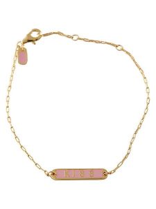 Design Letters Pozłacana bransoletka "Kiss" rozmiar: onesize. Różowe bransoletki Design Letters, pozłacane. Za 60,99 zł.