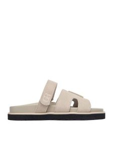 GINO ROSSI Klapki C-CLB-P1927A Kremowy. Białe klapki Gino Rossi, bez wzorów, ze skóry, bez obcasa. Za 179,99 zł.