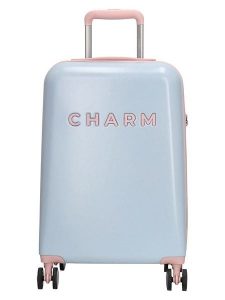 Charm Walizka w kolorze błękitnym - 36 x 55 x 20,5 cm rozmiar: onesize. Niebieskie walizki Charm, bez wzorów, z materiału. Za 217,99 zł.