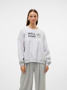 Vero Moda Bluza w kolorze szarym rozmiar: XS. Szare bluzy Vero Moda, xs, bez wzorów, bez kaptura. Za 109,95 zł.