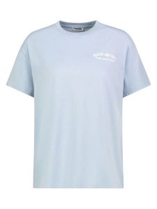 Sublevel Koszulka w kolorze błękitnym rozmiar: S. Niebieskie bluzki Sublevel, s, bez wzorów, bez kołnierzyka, bez ramiączek. Za 43,99 zł.