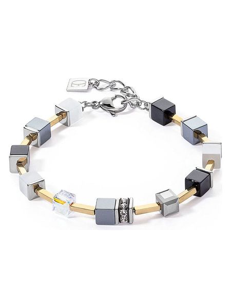COEUR DE LION Bransoletka z kryształami Swarovski rozmiar: onesize. Szare bransoletki COEUR DE LION, z hematytem, srebrne. Za 191,07 zł.