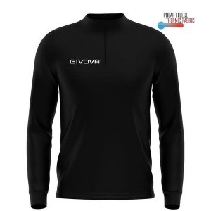 Bluza Sportowa Givova Czarno 2XL - Oddychająca i Techniczna. Czarne bluzy Givova, xl, bez wzorów, z poliesteru, bez kaptura. Za 164,99 zł.
