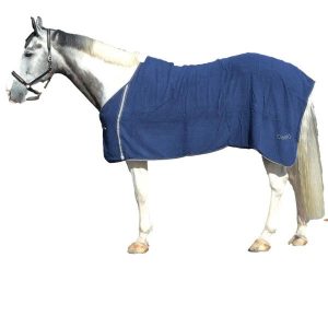 Ręcznikowa koszula dla konia Daslö. Niebieskie koszule DASLÖ, l, bez wzorów, bez kołnierzyka, bez ramiączek. Za 350,00 zł.