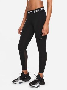 Nike Legginsy sportowe w kolorze czarnym rozmiar: XL. Czarne legginsy Nike, xl, bez wzorów, z materiału, outdoorowe, dri-fit (nike). Za 171,28 zł.