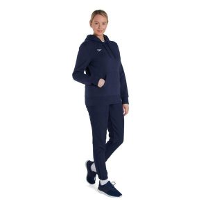 Bluza sportowa z kapturem damska Speedo Club Hoody. Niebieskie bluzy Speedo, m, bez wzorów, z kapturem. Za 214,46 zł.