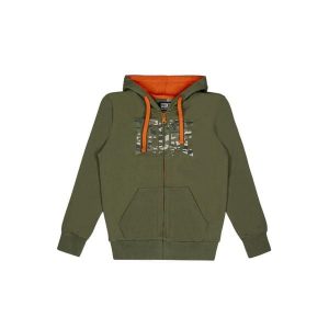 Bluza z bawełna z kaptur na czas wolny na co dzień. Zielone bluzy LEONE 1947 APPAREL, bez wzorów, z bawełny, bez kaptura. W wyprzedaży za 124,20 zł.