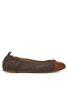 MICHAEL Michael Kors Baleriny Mandy 40S5MAFP1B Brązowy. Brązowe balerinki MICHAEL Michael Kors, bez wzorów, z materiału, bez obcasa, bez zapięcia. Za 319,99 zł.