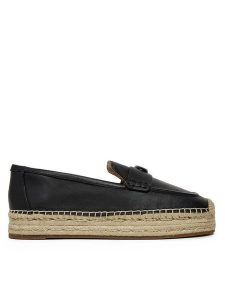 Coach Espadryle Camilla CR045 Czarny. Czarne espadryle Coach, bez wzorów, ze skóry, bez obcasa. Za 399,99 zł.