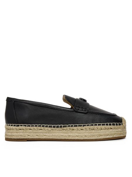 Coach Espadryle Camilla CR045 Czarny. Czarne espadryle Coach, bez wzorów, ze skóry, bez obcasa. Za 639,99 zł.