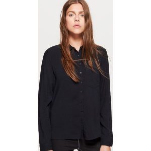 Gładka koszula - Czarny. Koszule marki Cropp. Za 49,99 zł.