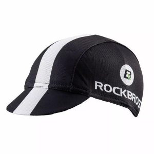 Czapka z daszkiem pod kask unisex Rockbros MZ10015. Białe czapki ROCKBROS, bez wzorów, z materiału. Za 32,00 zł.