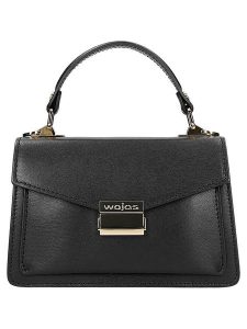 Wojas Skórzana torebka w kolorze czarnym - 18 x 12 x 5 cm rozmiar: onesize. Czarne torebki klasyczne Wojas, bez wzorów, z materiału, przez ramię, bez dodatków. Za 244,99 zł.