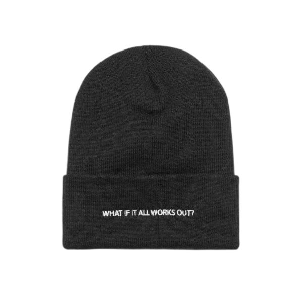 Czapka Flexfit What If Wooly Combed. Czarne czapki FLEXFIT, bez wzorów. Za 124,50 zł.