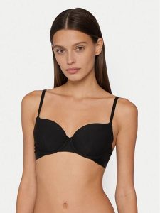 Tommy Hilfiger Biustonosz z fiszbiną UW0UW06529 Czarny. Czarne biustonosze TOMMY HILFIGER, bez wzorów. Za 199,99 zł.