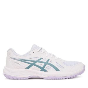 Buty na siłownię Asics. Białe buty sportowe ASICS, bez wzorów, bez zapięcia, na fitness i siłownię. Za 269,99 zł.