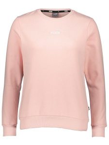 Puma Bluza "ESS+" w kolorze jasnoróżowym rozmiar: S. Różowe bluzy Puma, s, bez wzorów, bez kaptura. Za 109,78 zł.