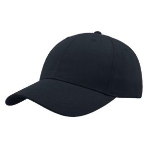 Czapka Baseballowa Zoom Sports 6panelowa. Czarne czapki ATLANTIS, bez wzorów, z bawełny. Za 41,99 zł.
