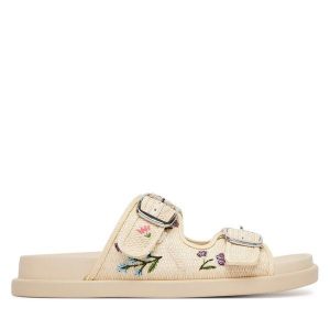 Klapki Aldo. Brązowe klapki ALDO, bez wzorów, bez obcasa. Za 339,99 zł.