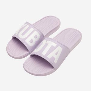 Klapki Kubota Pro 2.0 Pastelowy Fiolet. Klapki Kubota, bez wzorów, z mikrofibry, bez obcasa. Za 99,99 zł.