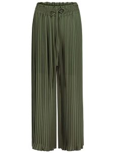Sublevel Spodnie w kolorze ciemnozielonym rozmiar: L/XL. Zielone spodnie z wysokim stanem Sublevel, bez wzorów, z materiału, z podwyższonym stanem. Za 122,96 zł.